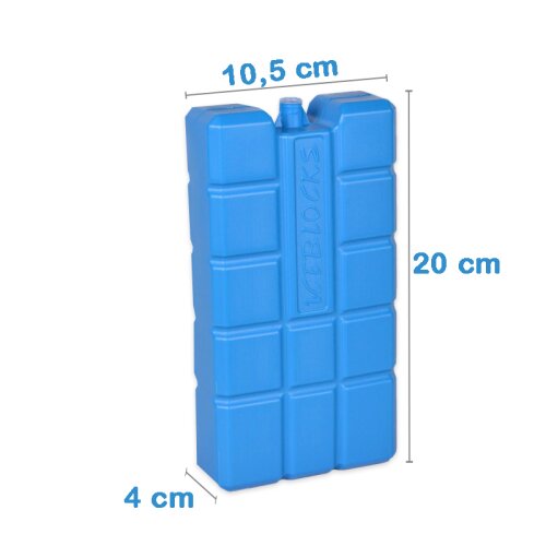 2er Set Iceblock Kühlakku 750g, 24h lange Kühlung, lebensmittelgeeignet,  ungiftig, langlebig und robust für den gewerblichen gekühlten Versand 